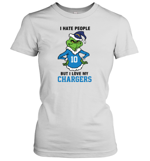 I Hate People But I Love My Los Angeles Chargers Los Angeles Chargers NFL Teams Women's T-Shirt