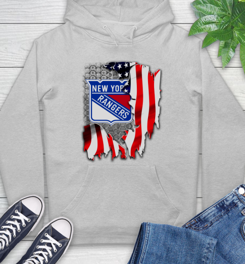 New York Rangers NHL Hockey American Flag Hoodie 6