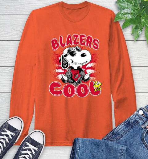 NBA Basketball Portland Trail Blazers Cool Snoopy Shirt Long Sleeve T-Shirt 4
