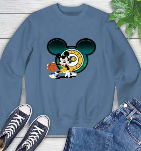 NBA Indiana Pacers Mickey Mouse Disney Basketball Sweatshirt 7