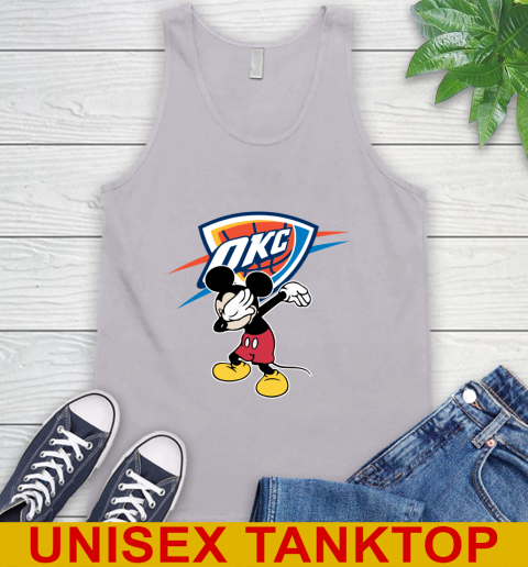 Oklahoma City Thunder NBA Basketball Dabbing Mickey Disney Sports Tank Top 4