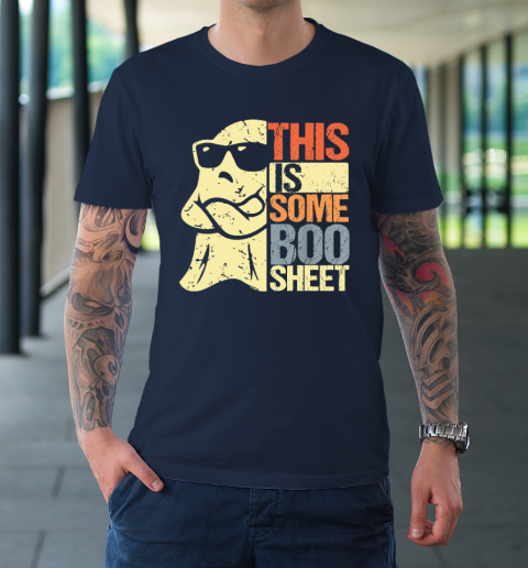 Halloween Costume This Is Some Boo Sheet Ghost Retro T-Shirt 2