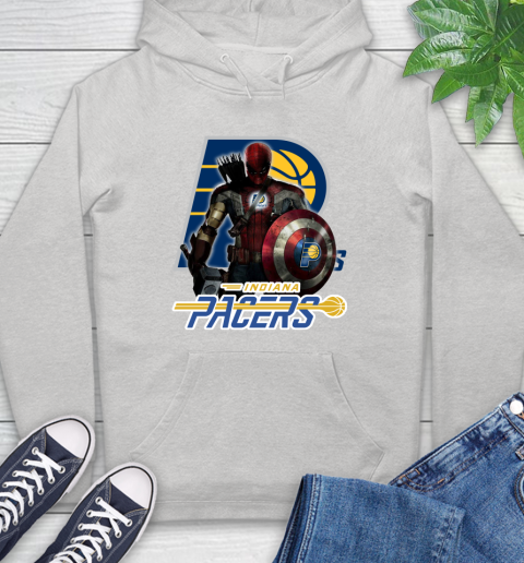 Indiana Pacers NBA Basketball Captain America Thor Spider Man Hawkeye Avengers Hoodie