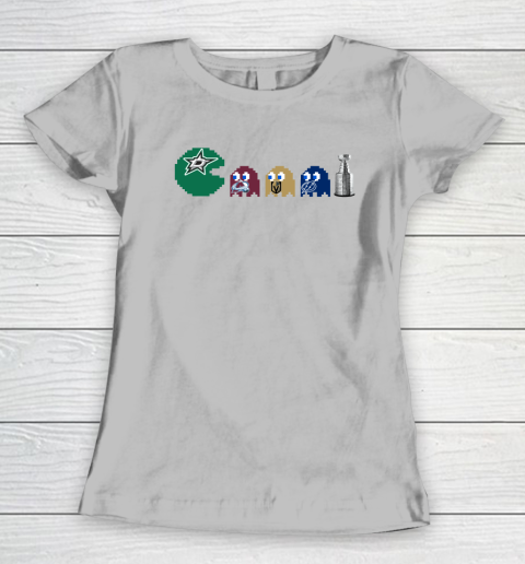 Dallas Stars x Pacman Create History For Stanley Cup Women's T-Shirt 5