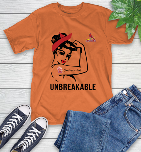 MLB St.Louis Cardinals Girl Unbreakable Baseball Sports T-Shirt 3