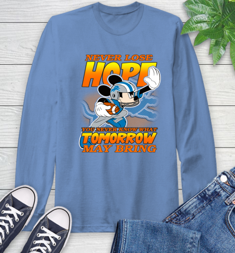 Detroit Lions NFL Football Mickey Disney Never Lose Hope Long Sleeve T-Shirt 12