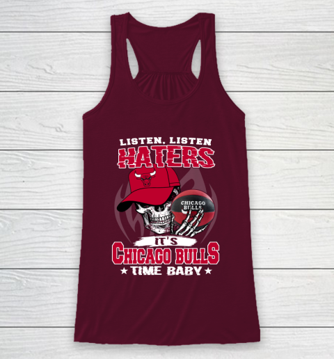 Listen Haters It is BULLS Time Baby NBA Racerback Tank 2