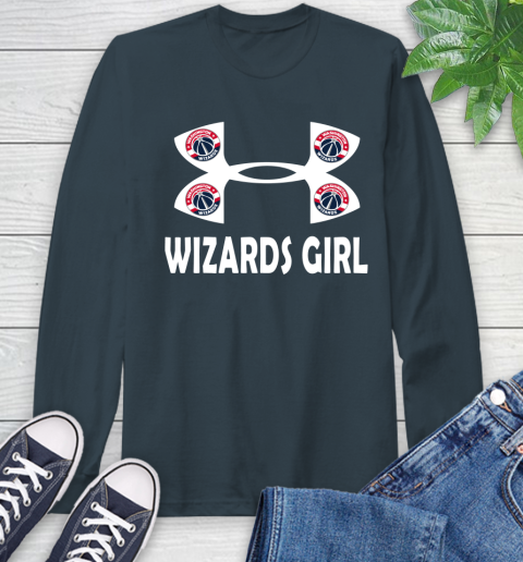 NBA Washington Wizards Girl Under Armour Basketball Sports Long Sleeve T-Shirt 9