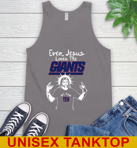 New York Giants NFL Football Even Jesus Loves The Giants Shirt Tank Top 6