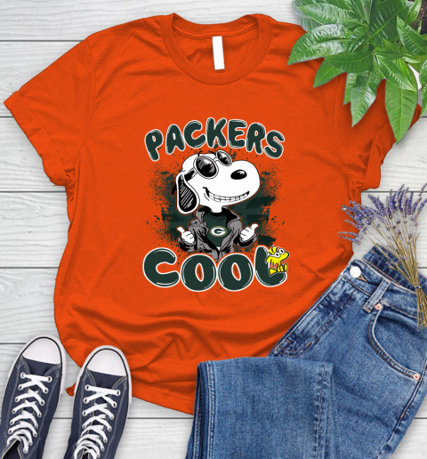 NFL Football Green Bay Packers Cool Snoopy Shirt Women's T-Shirt 3