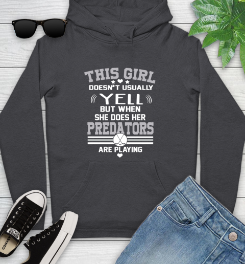 Nashville Predators NHL Hockey I Yell When My Team Is Playing Youth Hoodie 8