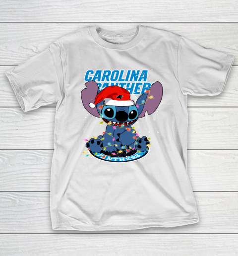 Carolina Panthers NFL Football noel stitch Christmas T-Shirt