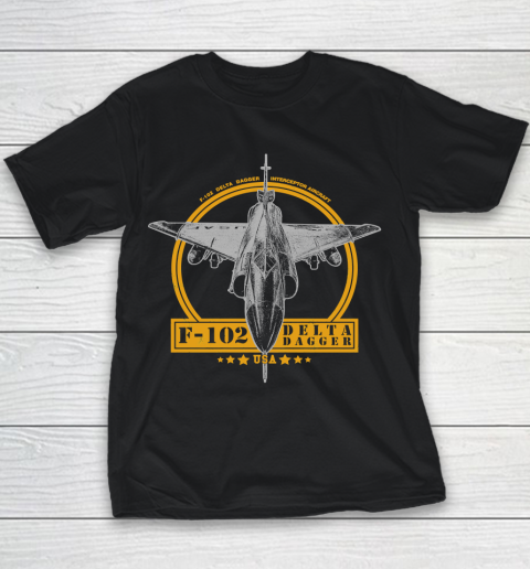 F 102 Delta Dagger Aircraft Veteran Shirt Youth T-Shirt