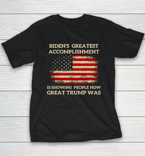 Funny Biden's Greatest Accomplishment Is Showing Trump 2024 Youth T-Shirt