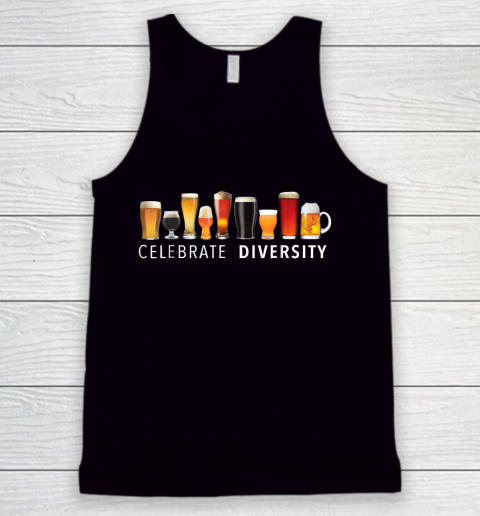Beer Lover Funny Shirt Celebrate Diversity Craft Beer Drinking Tank Top