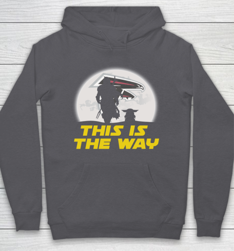 Atlanta Falcons NFL Football Star Wars Yoda And Mandalorian This Is The Way Hoodie 4