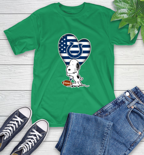 Indianapolis Colts NFL Football The Peanuts Movie Adorable Snoopy T-Shirt 7