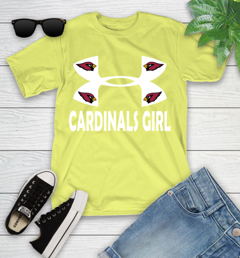 NFL Arizona Cardinals Girl Under Armour Football Sports Youth T-Shirt 10