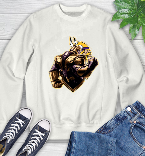 NFL Thanos Avengers Endgame Football Sports Minnesota Vikings Sweatshirt