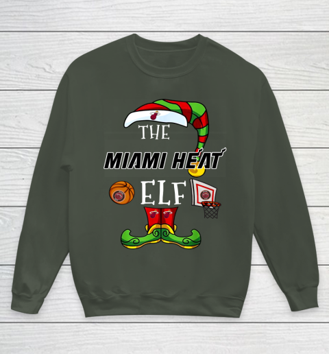 Miami Heat Christmas ELF Funny NBA Youth Sweatshirt 8