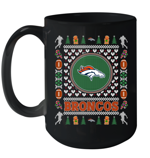 Denver Broncos Merry Christmas NFL Football Loyal Fan Ceramic Mug 15oz