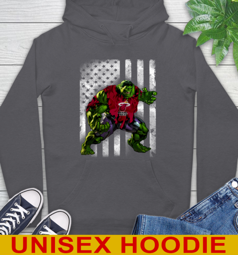 Miami Heat Hulk Marvel Avengers NBA Basketball American Flag Hoodie 7