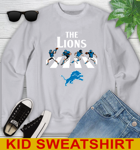 NFL Football Detroit Lions The Beatles Rock Band Shirt Youth Sweatshirt 3
