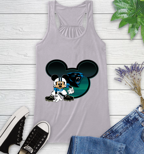 NFL Carolina Panthers Mickey Mouse Disney Football T Shirt Racerback Tank 5