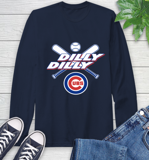 MLB Chicago Cubs Dilly Dilly Baseball Sports Long Sleeve T-Shirt 4