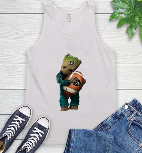 NFL Groot Guardians Of The Galaxy Football Sports Oakland Raiders Tank Top