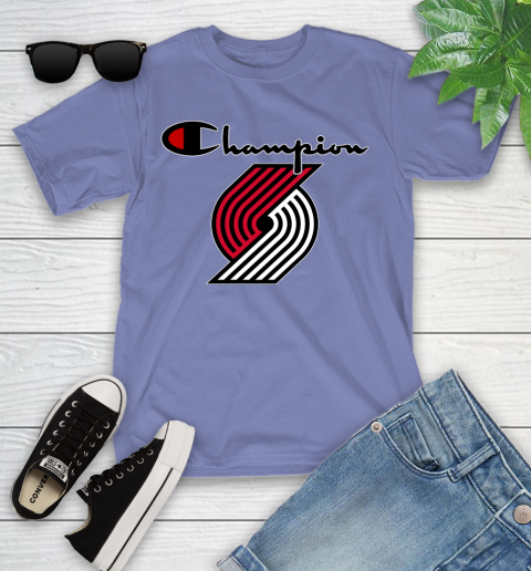 NBA Basketball Portland Trail Blazers Champion Shirt Youth T-Shirt 12