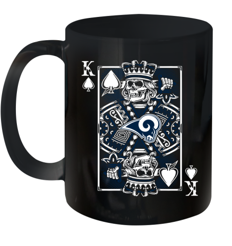 Los Angeles Rams NFL Football The King Of Spades Death Cards Shirt Ceramic Mug 11oz