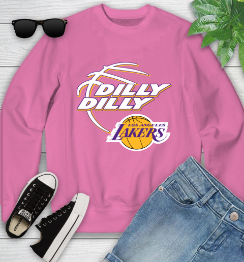 NBA Los Angeles Lakers Dilly Dilly Basketball Sports Youth Sweatshirt 7