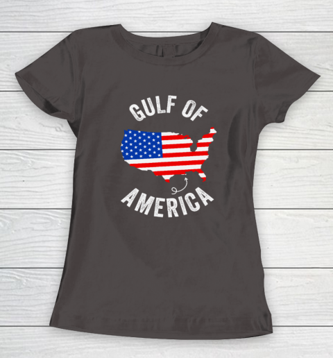Gulf of USA America Funny Gulf of Mexico USA Flag Map July 4th Women's T-Shirt 5