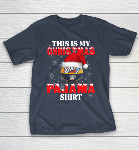 Oklahoma City Thunder This Is My Christmas Pajama Shirt NBA T-Shirt 3