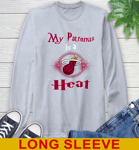 NBA Basketball Harry Potter My Patronus Is A Miami Heat Long Sleeve T-Shirt 6