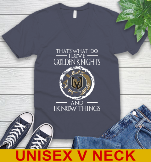 Vegas Golden Knights NHL Hockey That's What I Do I Love My Team And I Know Things Game Of Thrones 53