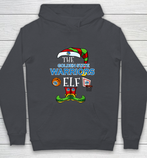 Golden State Warriors Christmas ELF Funny NBA Youth Hoodie 5