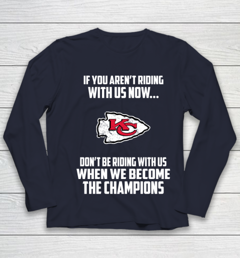 NFL Kansas City Chiefs Football We Become The Champions Youth Long Sleeve 2