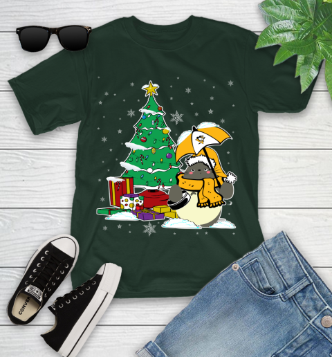 Pittsburgh Penguins NHL Hockey Cute Tonari No Totoro Christmas Sports Youth T-Shirt 20