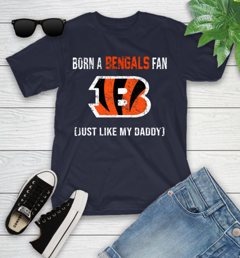 NFL Cincinnati Bengals Football Loyal Fan Just Like My Daddy Shirt Youth T-Shirt 2