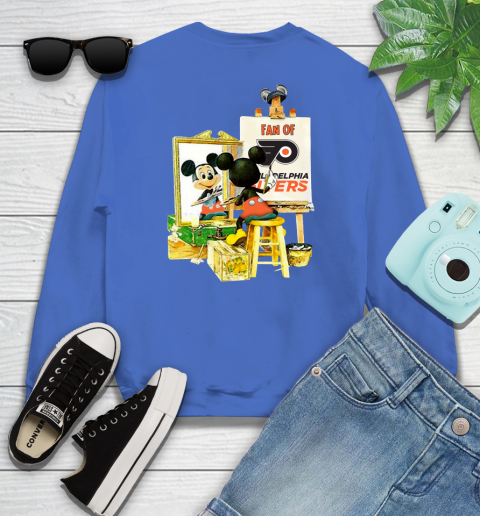 NHL Hockey Philadelphia Flyers Mickey Drawing Shirt 110