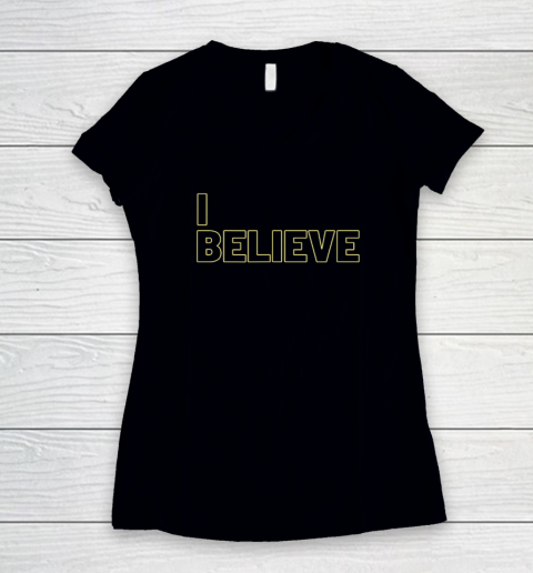 Coach Prime Shirt I Believe Women's V-Neck T-Shirt