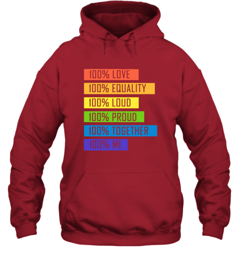 vrna 100 love equality loud proud together 100 me lgbt hoodie 23 front red
