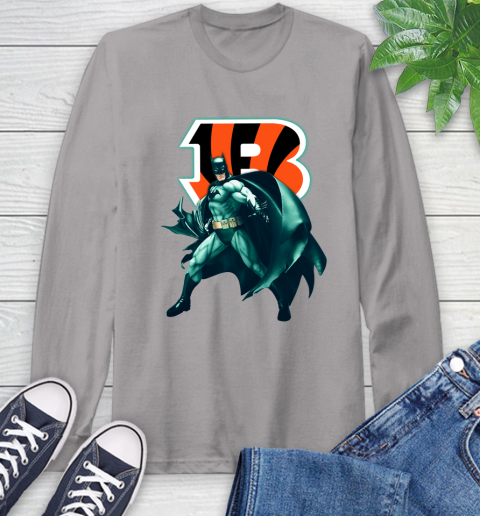 NFL Batman Football Sports Cincinnati Bengals Long Sleeve T-Shirt 6