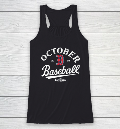 Boston Red Sox October Baseball 2025 Racerback Tank