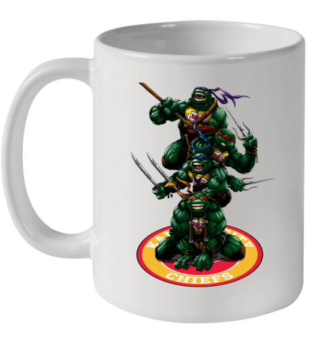 NFL Football Kansas City Chiefs Teenage Mutant Ninja Turtles Shirt Ceramic Mug 11oz