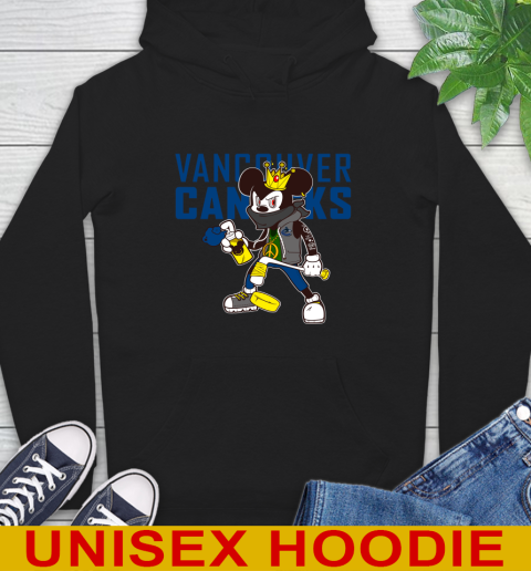 Vancouver Canucks NHL Hockey Mickey Peace Sign Sports Hoodie 2