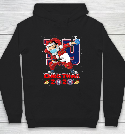 New York Giants Funny Santa Claus Dabbing Christmas 2020 NFL Hoodie