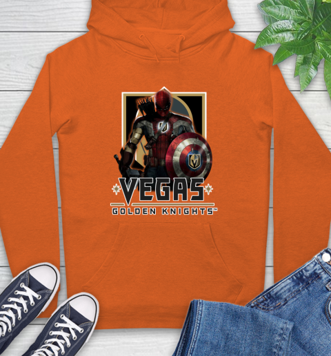 NHL Captain America Thor Spider Man Hawkeye Avengers Endgame Hockey Vegas Golden Knights Hoodie 5